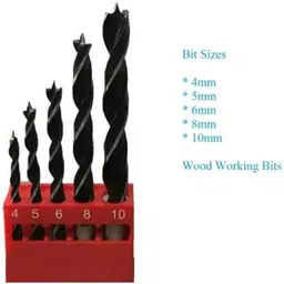 kshivi DB:5 Drill Bits 5 Pcs Wood Working Drill Bit Set Pack Of 1 image 5