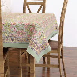 texstylers Cotton 6 Seater Floral Table Cover image 3