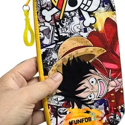 funfob one piece anime Art Canvas Pencil Box image 3