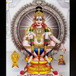 crowdhall Swami Ayyappan Photo Frame | Swami Ayyappan Photo ( 10 x 13.5 IN ) Religious Frame-picture-14