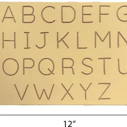 rewashree craft world Educational Wooden Slate ABC, Hindi Ka-Kha & 1-20 Tracing Boards image 2