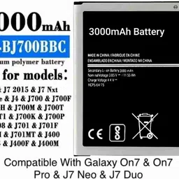 VEHUB Mobile Battery For Compatible Samsung Galaxy J7 | J7 Nxt | ON7 | ON7 Pro | J7 Duo | J4 | J7 Neo | J7 Core-3000mAh-picture-21