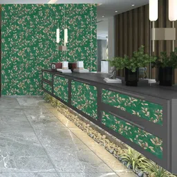 doodad Floral & Botanical Green Wallpaper image 2