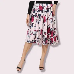 maiyyaa collection Women Floral Print A-line Multicolor Skirt-picture-32