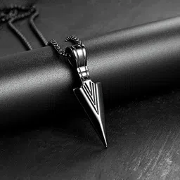 Stunning Trendy Black Arrow Pendant for Boys and Men | Stylish Pendant Rhodium, Sterling Silver Alloy, Brass, Metal, Stainless Steel Pendant-image-40