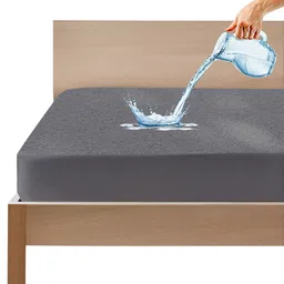 gadda co Fitted Double Size Waterproof, Stretchable, Breathable Mattress Cover-picture-23