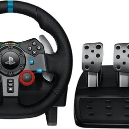Logitech G923 TRUEFORCE Steering Wheel With Shifter PlayStation Edition 900° Rotation Real Driving Simulator Set Dual-Motor Vibrating Force Feedback for PS5, PS4, PC GB with Premium Car Racing Set, Seamless Handling, Robust Design, Precision Control image 2