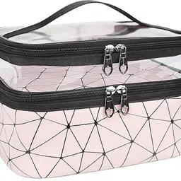 Women Pink Cosmetic Bag-image-1