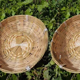 ssunshiine Decorative Basket for multipurpose uses Bamboo Fruit & Vegetable Basket-picture-22