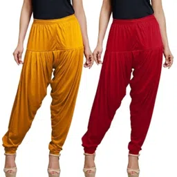 darlingdarling Viscose Rayon Solid Patiala image 1