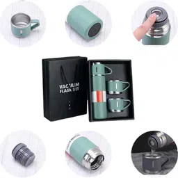 bogenlite 500ml Stainless Steel Vacuum Flask – Multicolor Insulated Bottle for Travel 500 ml Water Bottle image 3