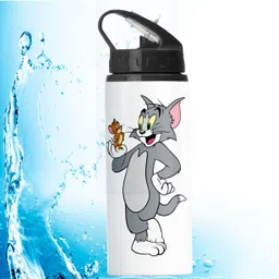 printingzone Tom & Jerry Sipper Water Bottle Printed Bottle For kids Boys Girl (BK70) 600 ml Water Bottle-picture-16