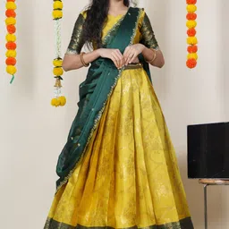 sonu creation Self Design Semi Stitched Lehenga Choli-picture-11