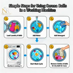 n&r collection Laundry Reusable washing Maching Balls for (pack of 20) 4 cm Drying Machine Timing Belt image 3