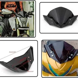 arn Headlight Small Windshield Visor Bike Windshield image 3