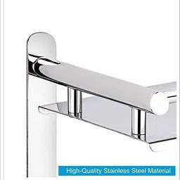 bumberell Heavy Stainless Steel for Bathroom, Multi-use Rack/Bathroom Shelf/Bathroom Stand Stainless Steel Wall Shelf image 3