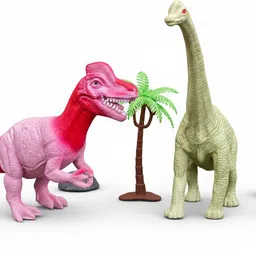 zesthome 2 Big Dinosaur Toys for Kids – Trex & Brachiosaurus | Large Dinosaur Figures image 5