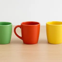 ganeshaexim Pack of 3 Ceramic Multicolour Ceramic Tea Cup Set-picture-20