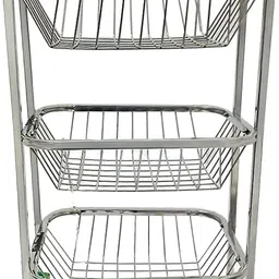 pihu Steel Kitchen Trolley image 2
