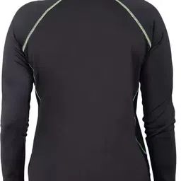 ninq Women Solid Round Neck Polyester Black T-Shirt image 2