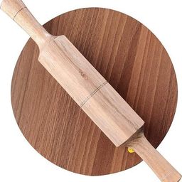 tannu craft Wood Wooden Chakla & Belan Roti and Khakra Maker-picture-11