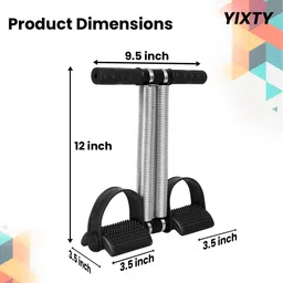yixty Tummy Trimmer Men & Women For Abdominal, Leg Exerciser Fitness Slimming Training Ab Exerciser image 3