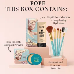 fope Complete Makeup Kit with Long Stay Glow Perfect Women Day Beauty Combo image 2