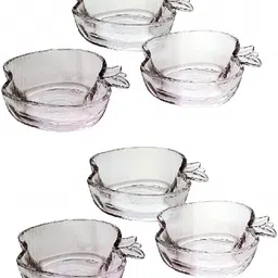 baluda Glass Dessert Bowl Crystal Clear Shape Serving-picture-16