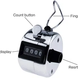 hari sharnam Mini Hand Tally Counter |Silver_TL9 Digital Tally Counter image 3