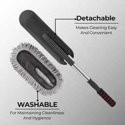 pkiyo Microfiber Car Duster Combo 2 PCS Super Soft Car Cleaning Brush Wet and Dry Wet and Dry Duster Set image 2