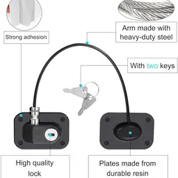 hasthip Fridge Window Children Safety Lock Adhesive Secure image 2