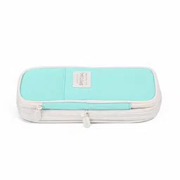 shivom Large Capacity Multi-Compartment Pen Pencil Pouch for School, College, Office Geometry Box image 1