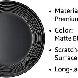 pearlcraft Melamine Ring Half Plate 8.5 Inch | Stylish Half Plate for Snacks Half Plate image 3