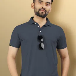 vebnor Men Solid Polo Neck Polyester Multicolor T-Shirt-picture-25