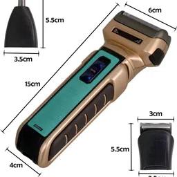 RDFG 3in1 High Power Hair Clipper Foil Shaver Rechargeable Cordless Electric Razor Fully Waterproof Grooming Kit 120 minRuntime 4 Length Settings image 3