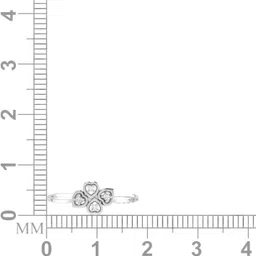 avsar Supriya 14kt Cubic Zirconia White Gold ring image 5