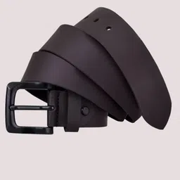 kaezri Men Evening, Party, Formal, Casual Brown Genuine Leather Belt image 2