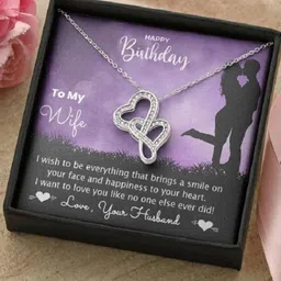 fabunora Unique Birthday Gift for Wife - 925 Pure Silver Pendant With Purity Certificate Cubic Zirconia Sterling Silver Chain image 2