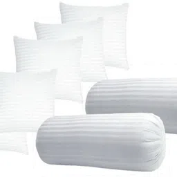 gtx Microfibre Bolster Pack of 7 Solid Set Of 5 Cushion & 2-picture-22