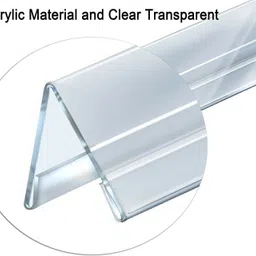 pegrim Plastic Acrylic V Shaped 2 Sided Display Stand Name Plate Name Plate image 3