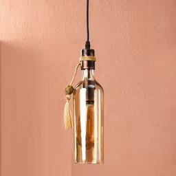 genree GEN-JAHLAAR BOTTLE HANGING Pendant Light/Hanging Light/Ceiling Light for Restaurant, Bedroom, Living Room and Home Decor Pendants Ceiling Lamp image 2