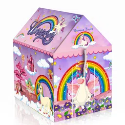 sukan tex "Unicorn Powers Fantasy Rainbow Castle Edition play tent image 2