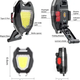 glowish 7 MODES SUPER BRIGHT MULTI USE OUTDOOR CAMPING LED FLASHLIGHT WITH FEATURES 1 hrs Flood Lamp Emergency Light image 3