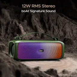 boAt Stone 580 12W RMS Stereo Sound,Up to 8 HRS Playtime,IPX4 12 W Bluetooth Speaker image 2