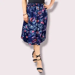 manat diva Women Printed A-line Multicolor Skirt-picture-25