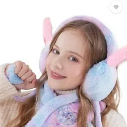 jency innovate Cute jumping rabbit with chuchu sound boys earmuffs for kids girls (4 to14years) Ear Muff image 4