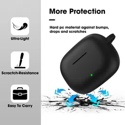 Leiox Silicone Press and Release Earbuds Case For Realmee Buds T310 image 5