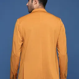 showoffff Men Solid Single Breasted Formal Blazer image 3