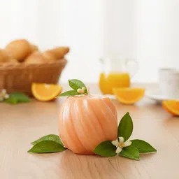 sugamya SCENTED_PILLARCANDLE_AROMATHERAPATIC_ORANGE Candle-picture-31