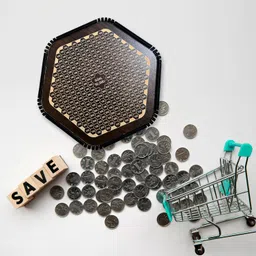 sundhi RS 100000 Rupees Goal Tracker, Cash Collection Bank for Kids and Adults Coin Bank image 4